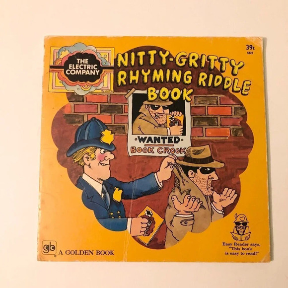 Vintage 1973 The Electric Company Nitty Gritty Rhyming Riddle Golden Book - Picture 16 of 16